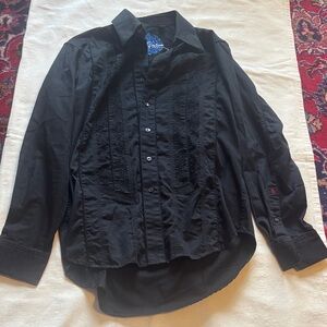 Robert Graham Black Casual Button Down Shirt